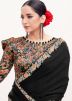 Black Embroidered Saree With Blouse
