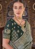 Green Embroidered Silk Saree