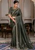 Green Stone Embellished Saree