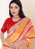 Multicolor Bandhej Print Saree