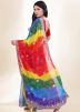 Multicolor Printed Georgette Saree 