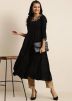 Readymade Black Rayon Flared kurti