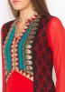 Readymade Red Kurti In Georgette