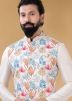 Off White Readymade Kurta Pajama With Cotton Jacket