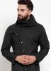 Black Turtle Neck Readymade Kurta Pajama
