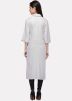 White Plain Kurta In Rayon