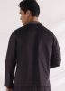 Black Readymade Thread Embroidered Nehru Jacket