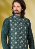 Readymade Green Kurta Pajama & Jacket