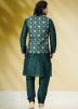 Readymade Green Kurta Pajama & Jacket