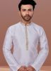 White Readymade Kurta Pajama Set