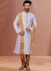 White Readymade Kurta Pajama Set