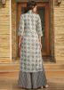 Grey Digital Printed Kurta Set