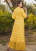 Yellow Digital Print Palazzo Set