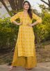 Yellow Digital Print Palazzo Set