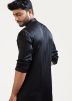 Readymade Black Drape Style Kurta Pajama