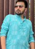 Readymade Blue Sequins Work Kurta Pajama