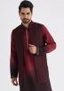 Readymade Maroon Embroidered Nehru Jacket
