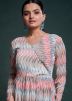Multicolor Readymade Georgette Gown In Print
