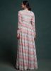 Multicolor Readymade Georgette Gown In Print