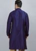 Blue Embroidered Readymade Kurta