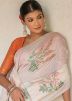 White Woven Cotton Saree