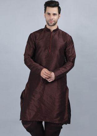 Readymade Brown Kurta For Men