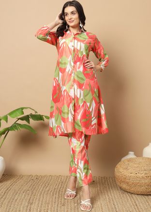 Multicolor Digital Print Kurta Set