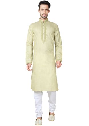 Readymade Light Green Kurta Pyjama Set