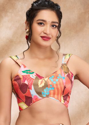 Multi Color Silk Saree Blouse 