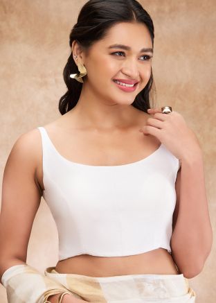 Off White Color Art Silk Saree Blouse 