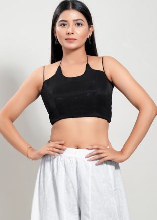 Black Color Net Saree Blouse 