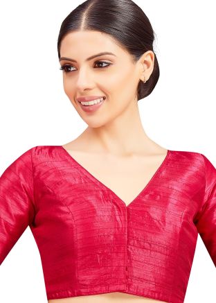Pink Color Art Silk Saree Blouse 