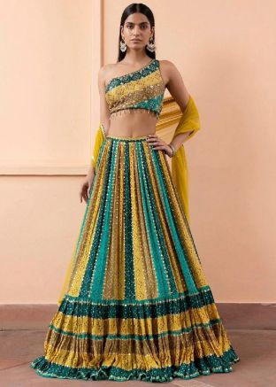 Multicolored Bandhani Print Lehenga Choli
