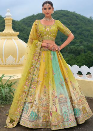 Multicolor Sequins Work Lehenga Choli