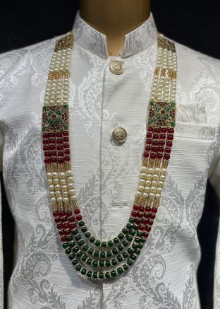 Multicolor Alloy Based Beaded Kantha Mala