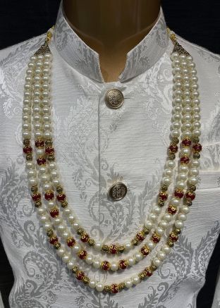 White Alloy Based Groom Kantha Mala