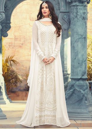 Sonal Chauhan Off-White Slit Style Suit