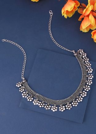 Silver Oxidised Necklace
