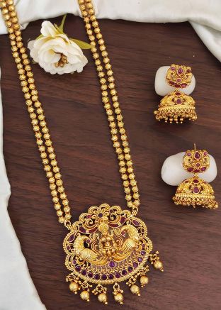 Golden Temple Style Necklace Set