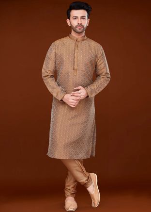 Bown Readymade Kurta Pajama In Jacquard