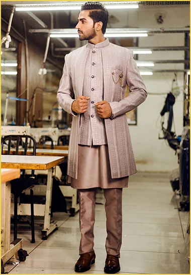 Diwali Mens Clothing: Indo Western Sherwani