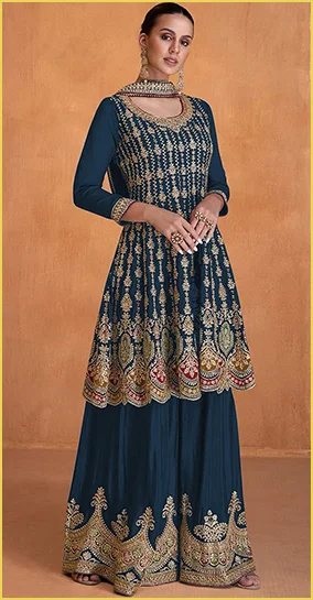 Buy Palazzo Suits for Diwali Online in USA