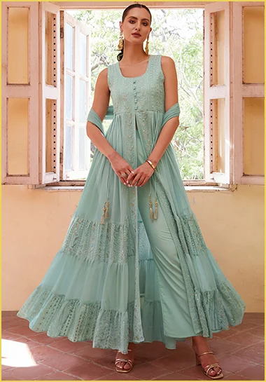 Diwali Clothes: Slit Style Suits