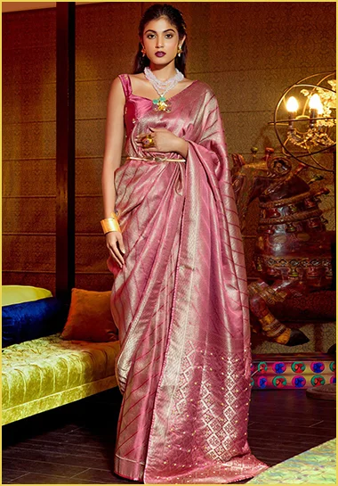 Shop Woven Sarees for Diwali 