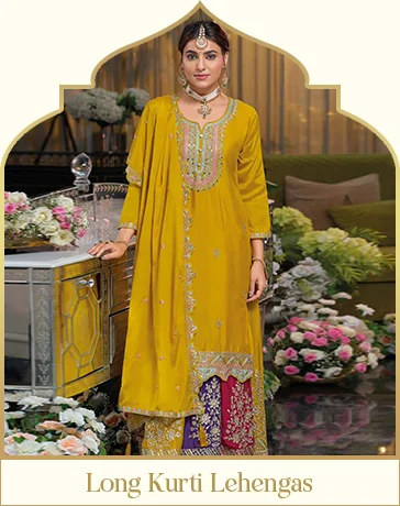 kurti style lehengas: Eid Dresses online